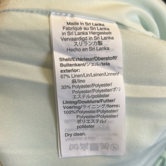 NWT J. Crew Mint Green Linen Cropped Pants Sz 16 - Picture 8 of 10